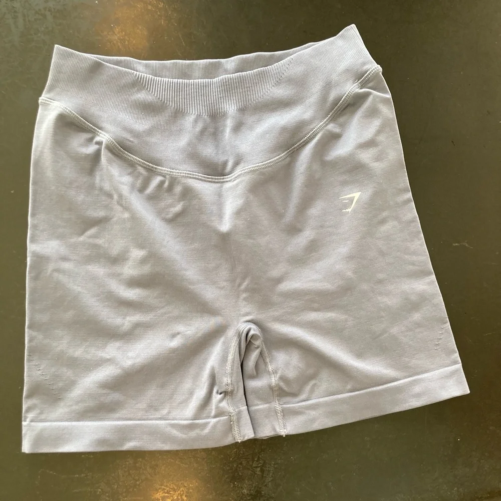 Gymshark Shorts Womens Large Gray High Waist Biker Compression Gym XL - Picture 1 of 9